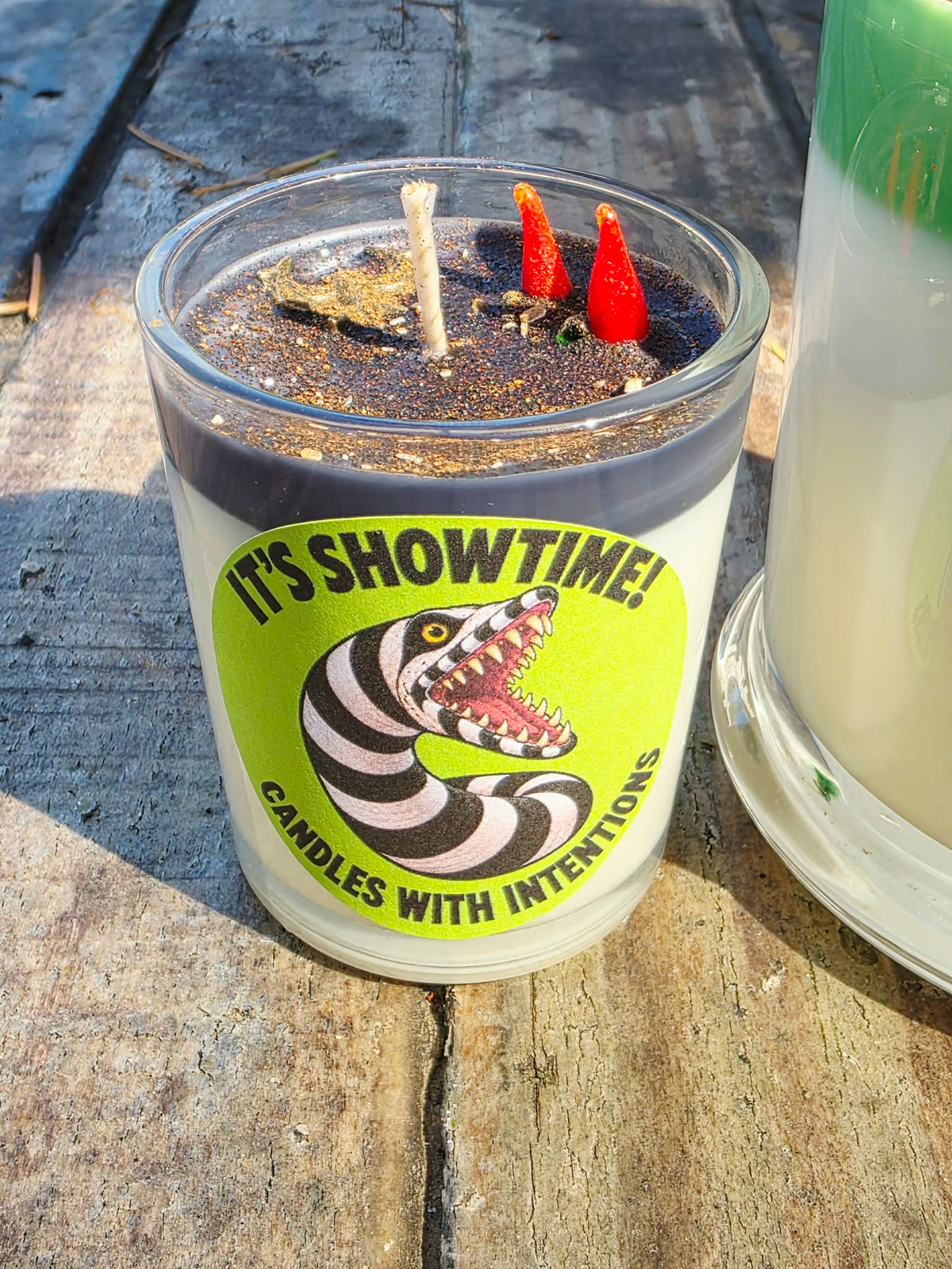 Beetlejuice with a FREE sandworm votive!