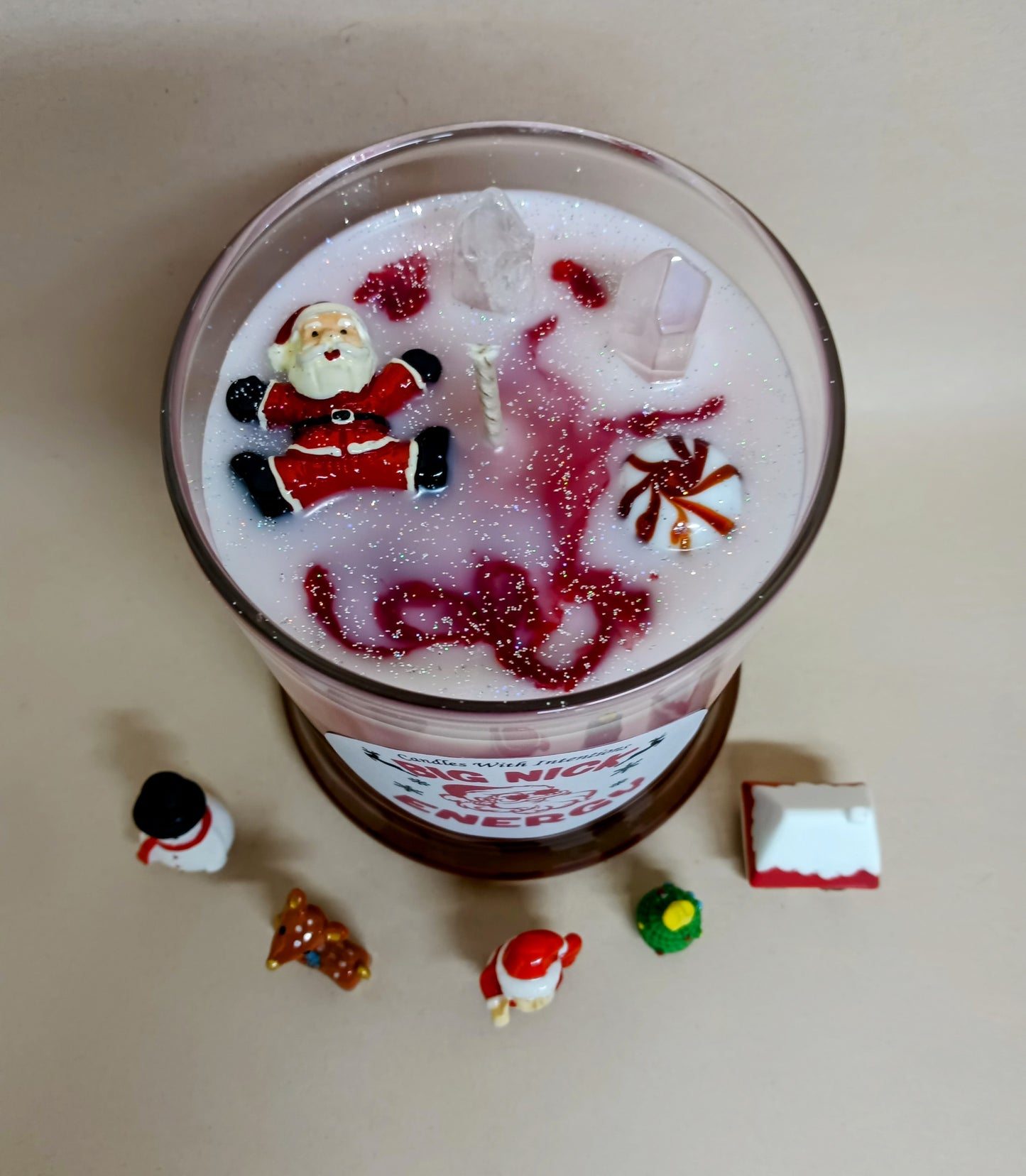 BIG NICK ENERGY β Marshmallow Peppermint Intention Candle π
(12.5oz)