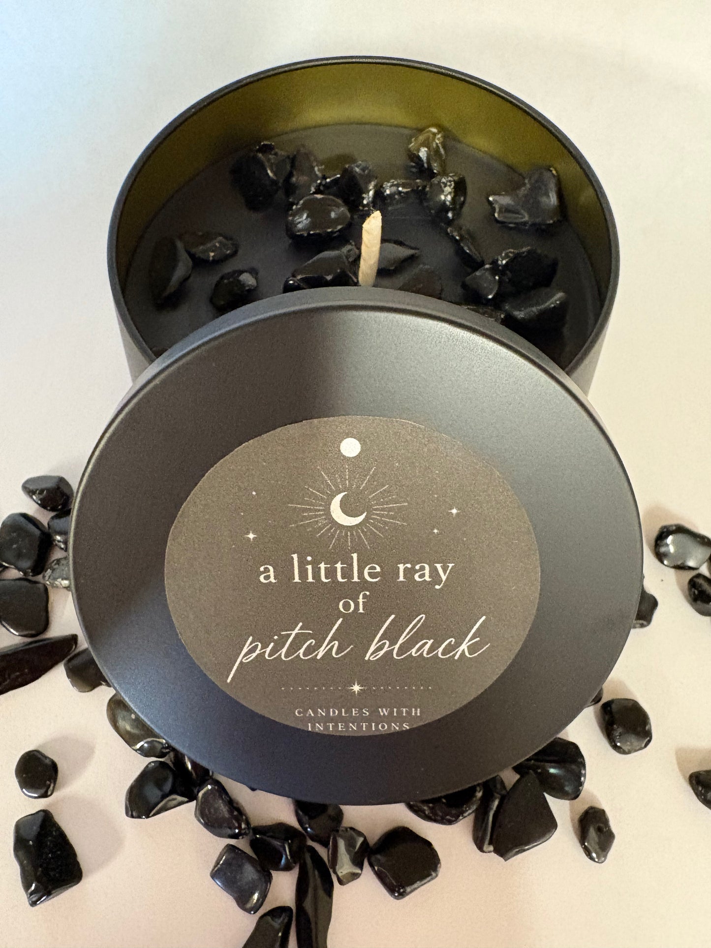 A little ray of pitch black (8oz tin)