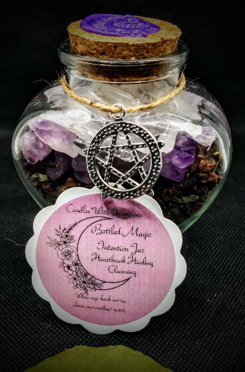 Bottled Magic Intention Jar Cleansing, Heartbreak Healing (5oz)
