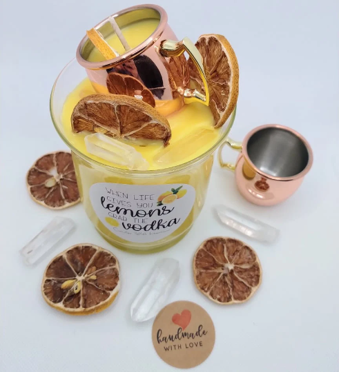 When Life Gives You Lemons Grab The Vodka (16oz) Items MUST be removed before burning!