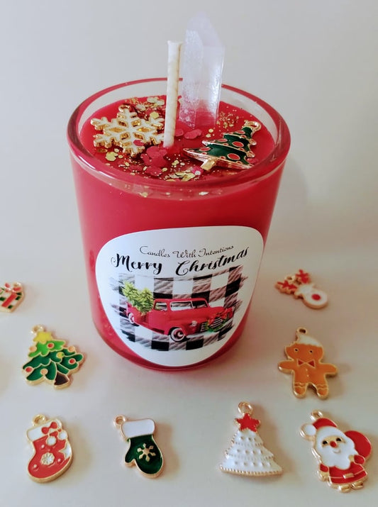 Merry Christmas (Large 12.5oz or Votive 3oz)