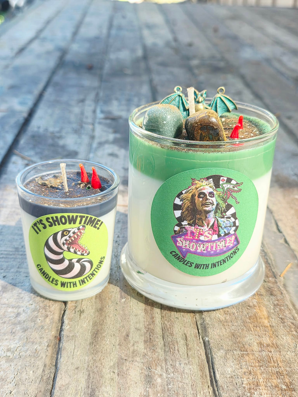 Beetlejuice with a FREE sandworm votive!