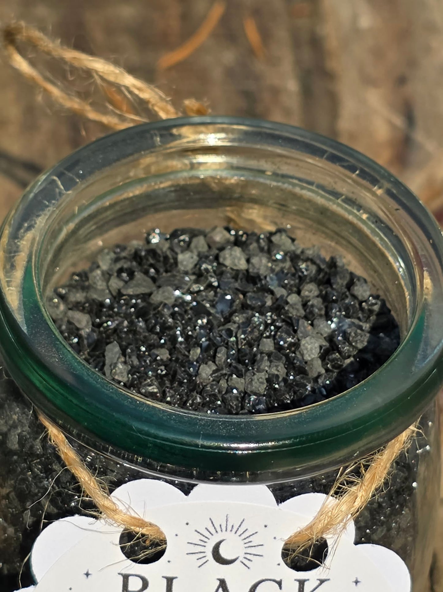 Black Obsidian home protection ritual jar (7oz)