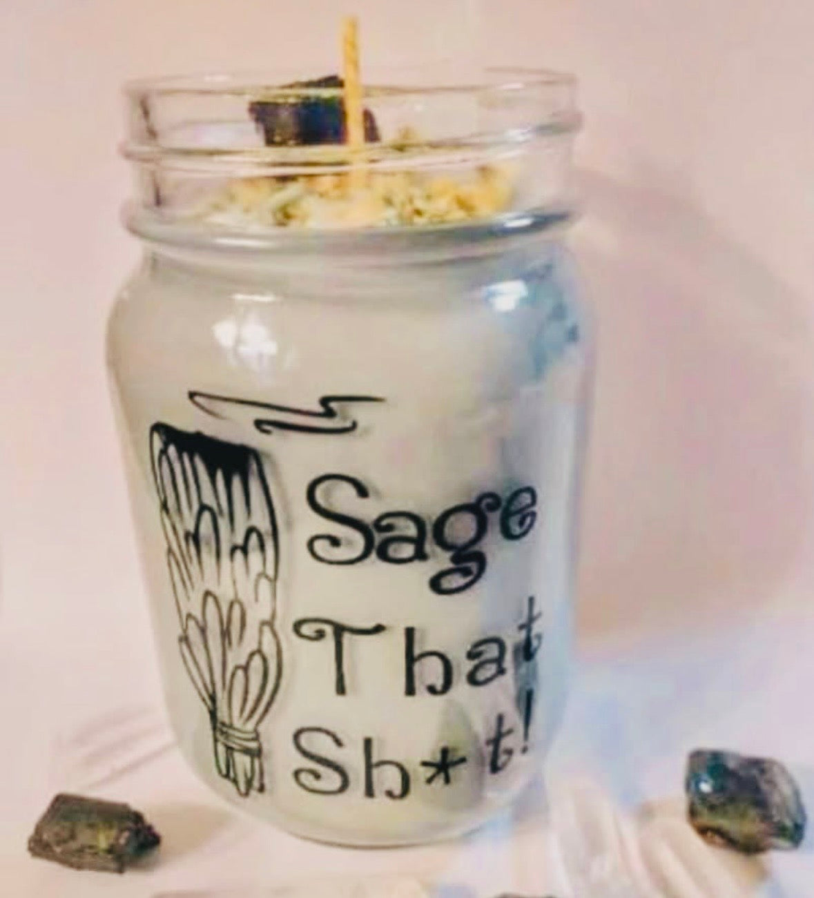Sage That Sh*t – Cleansing Intention Candle

Sometimes your space — and your energy — just needs a reset.

Our Sage That Sh*t Intention Candle was created to help cleanse your environment, clear stagnant energy, and bring fresh, grounded vibes back into y