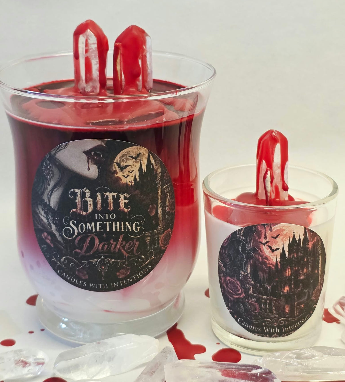 Vampire bite into something darker (16oz) with FREE votive!
