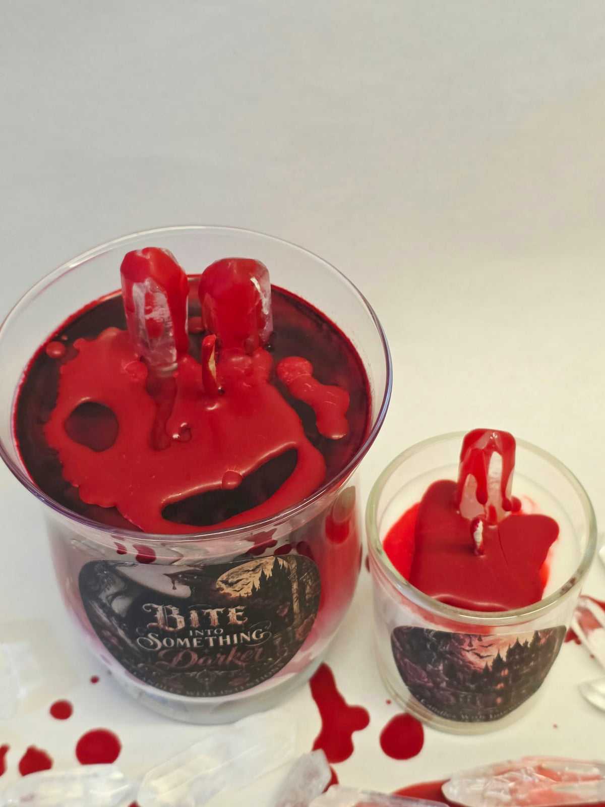 Vampire bite into something darker (16oz) with FREE votive!