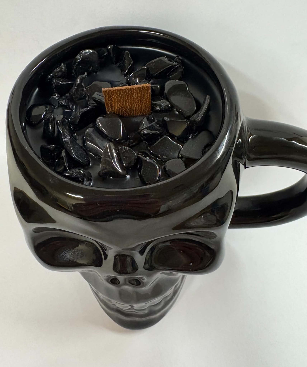 Skull mug 12 oz wood wick