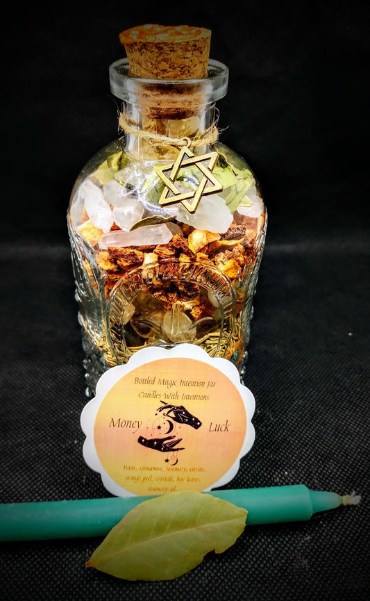 Bottled Magic Intention Jar Money & Luck (5oz)